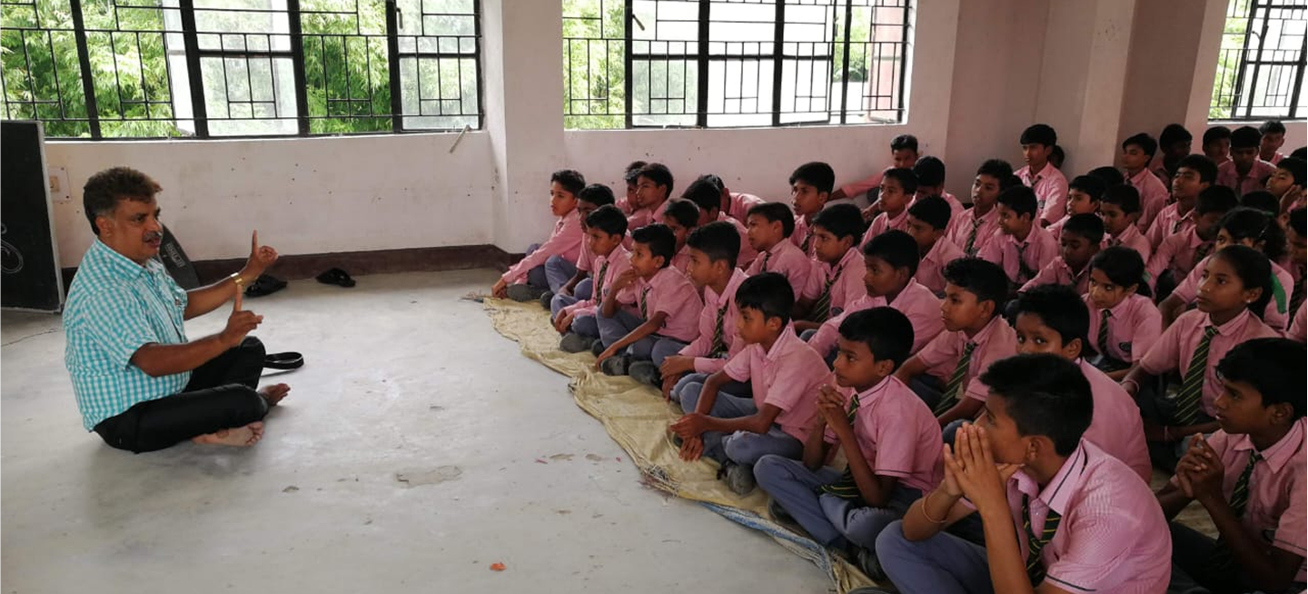 Students Playing in Field